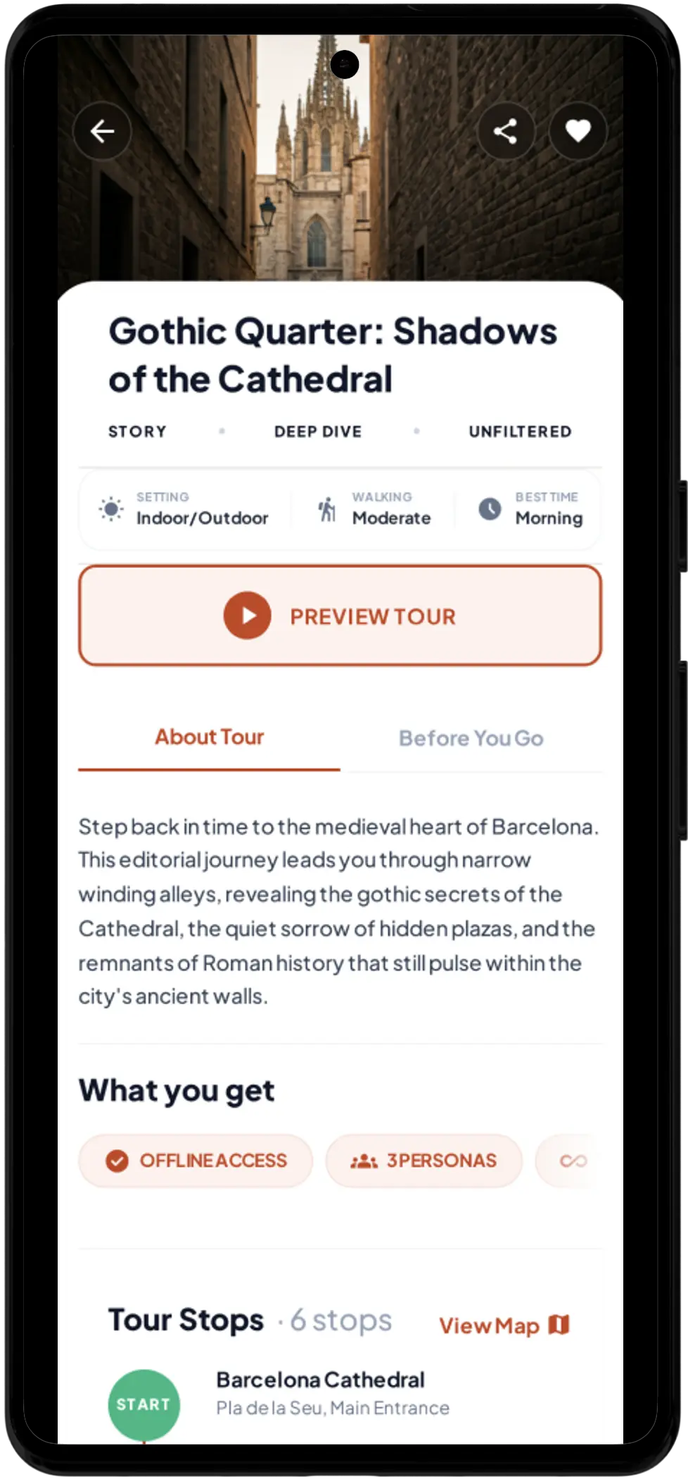 VoiceRoam App Interface on a Phone